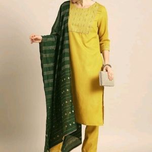 Kurta pant set with dupatta